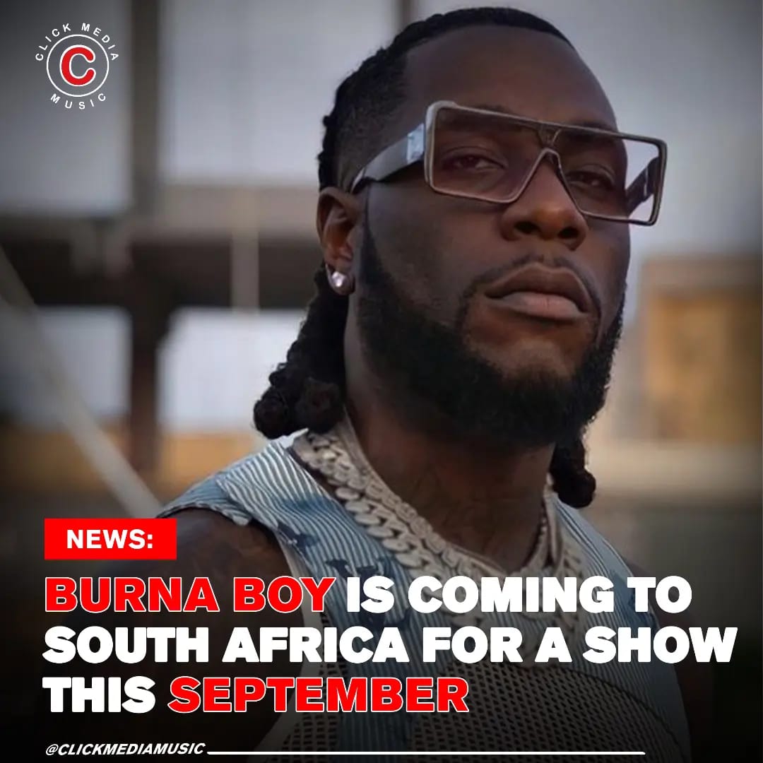 Burna Boy Coming To South Africa This September