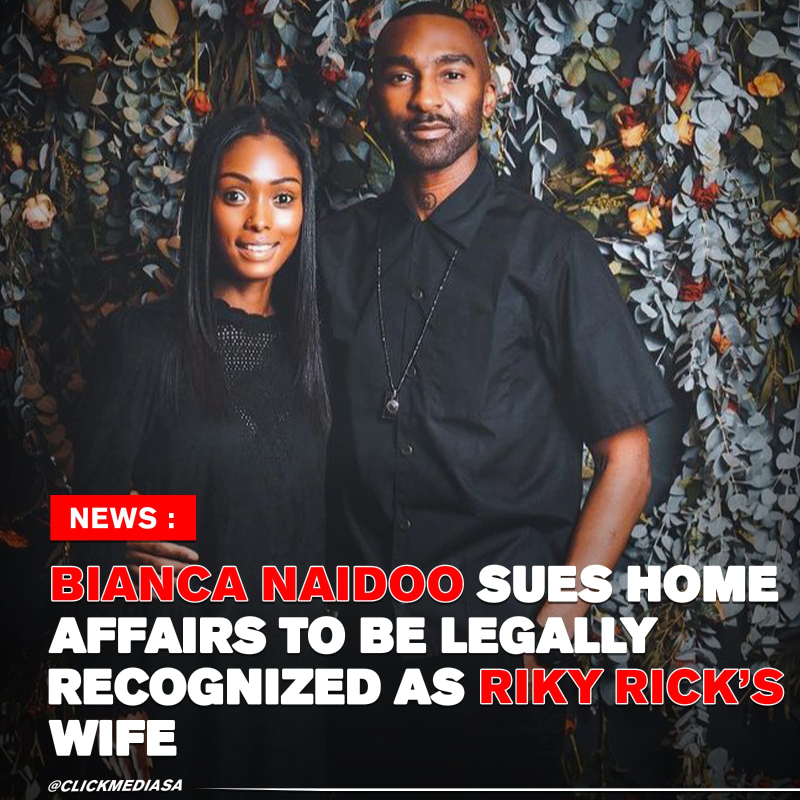 Bianca Naidoo Sues Home Affairs To Be Legally Recognised As Ricky’s Wife