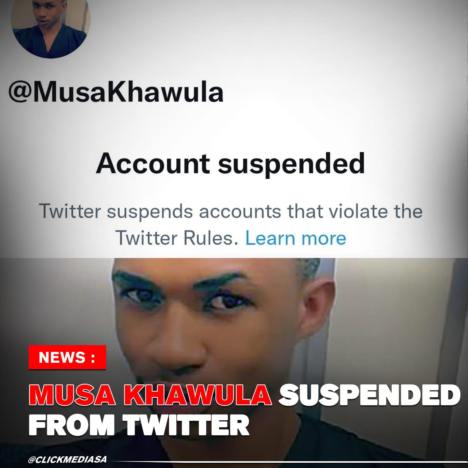 Musa Khawula Suspended From Twitter