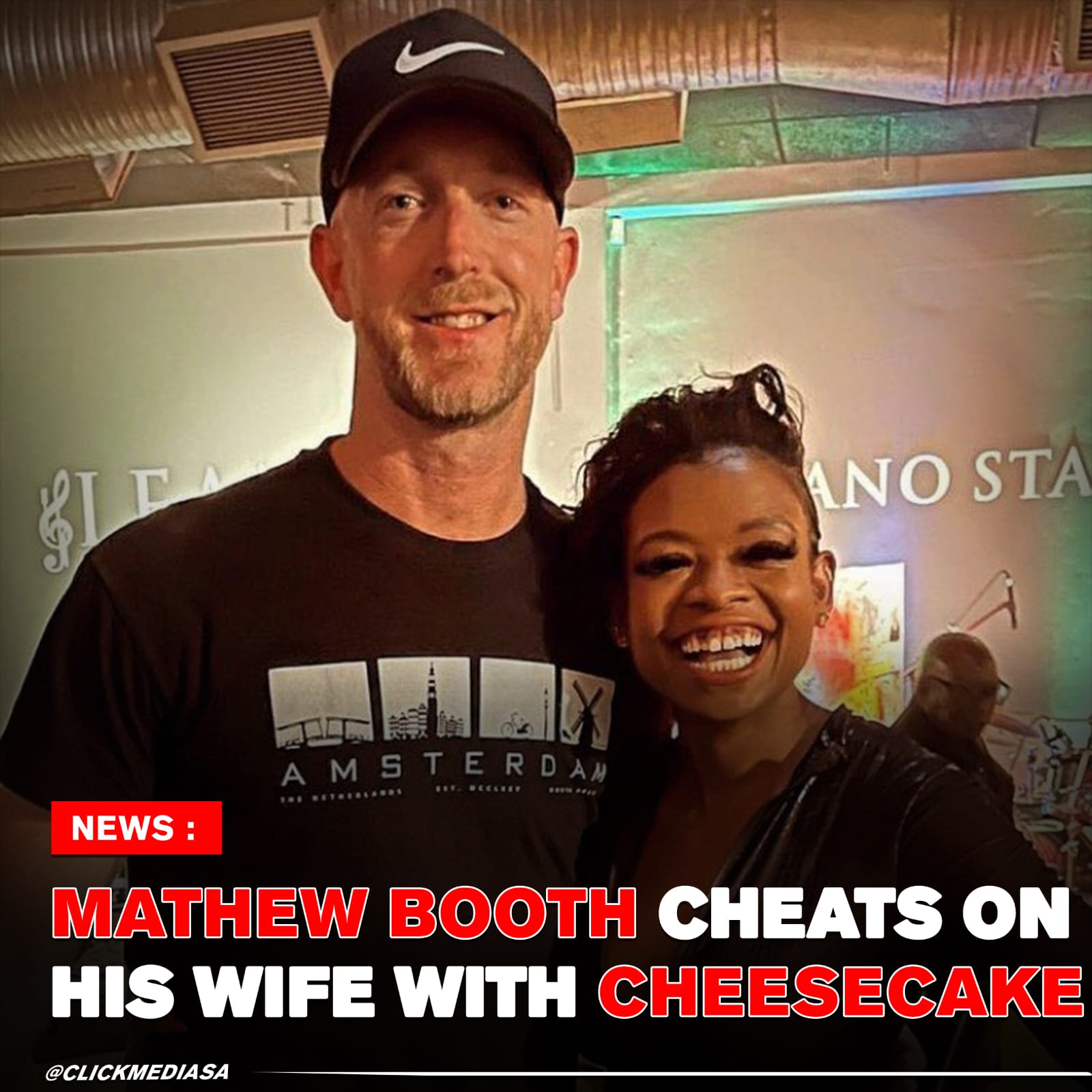 Mathew Booth Cheats On His Wife With