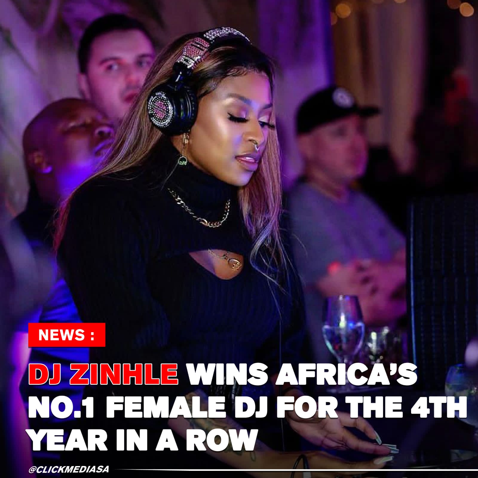 DJ Zinhle Wins Africa’s No.1 Female DJ For The 4th Year In A Row